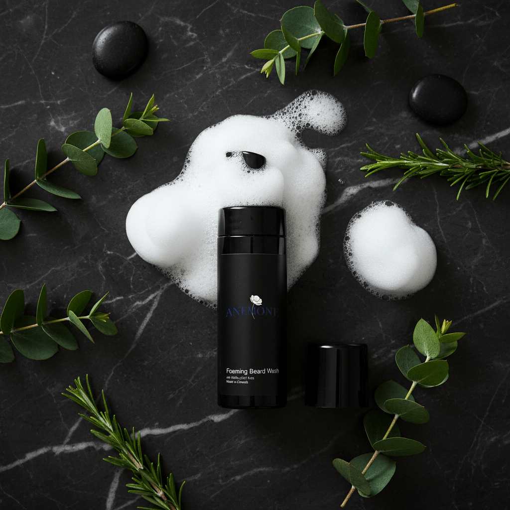 Luxe Foaming Beard Cleanser – Soften & Purify Daily Foaming Beard Wash – Clean, Fresh & Conditioned - Anemone