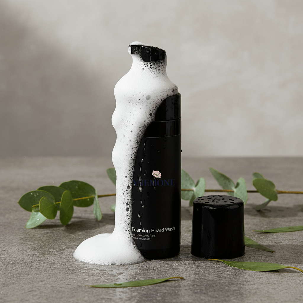 Luxe Foaming Beard Cleanser – Soften & Purify Daily Foaming Beard Wash – Clean, Fresh & Conditioned - Anemone